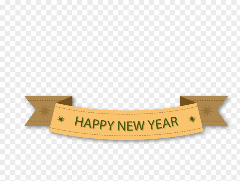 Happy New Year Tags Banner PNG