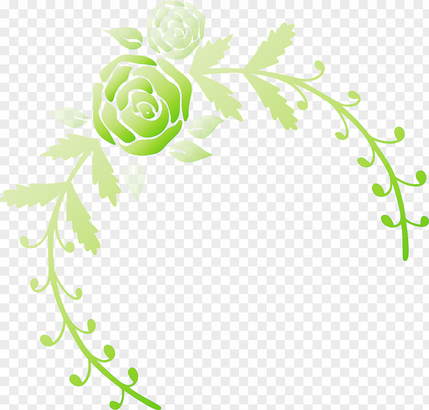 Rose Frame Flower Wedding PNG