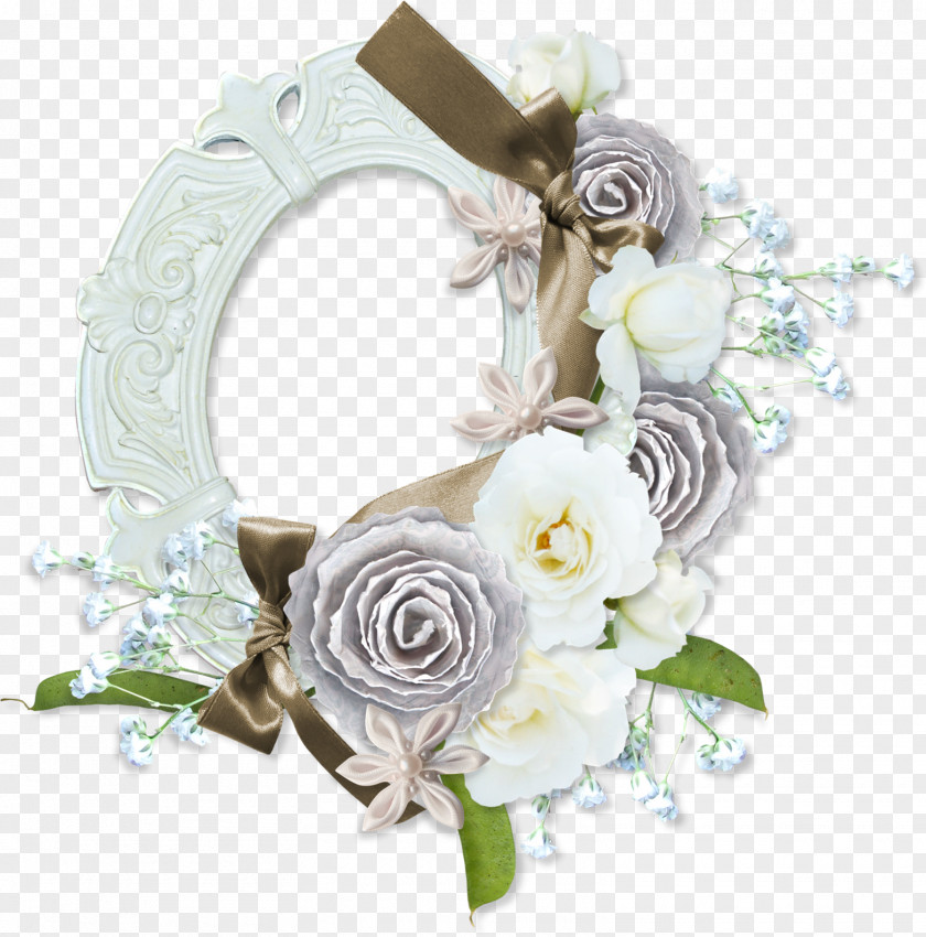 White Roses Flower Picture Frames Floral Design Clip Art PNG