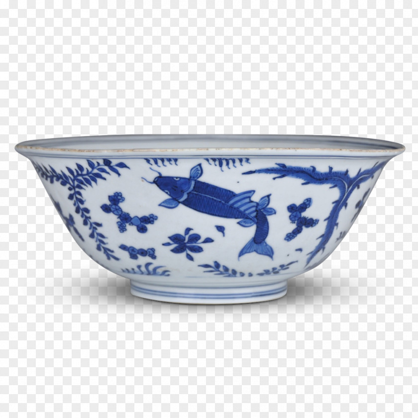Cup Bowl Ceramic Blue And White Pottery Tableware Porcelain PNG