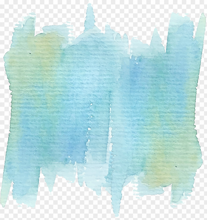 Light Blue Watercolor Graffiti Paper Painting PNG