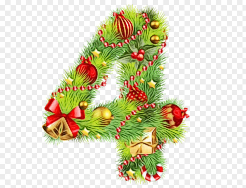 Pine Leaf Christmas Tree PNG