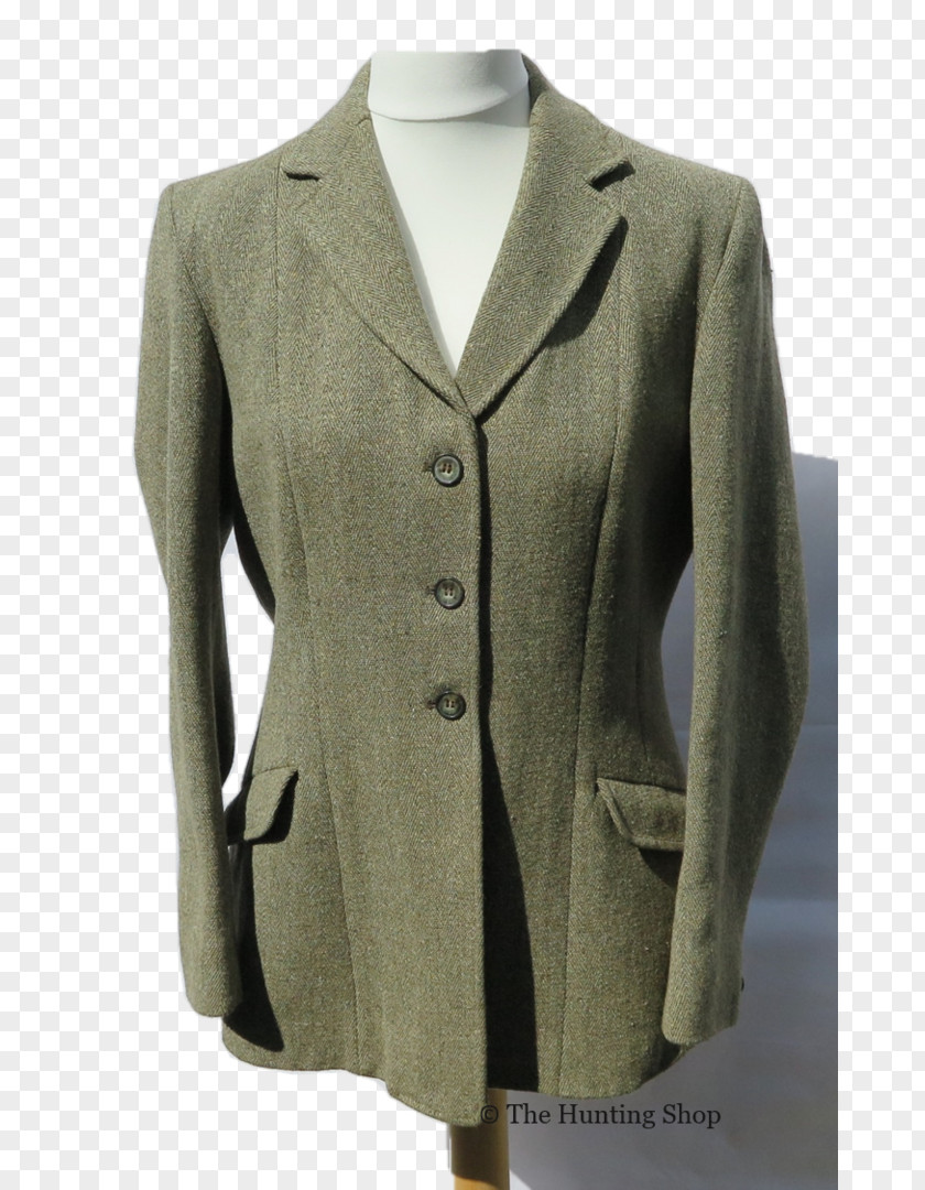 Tweed Blazer Hacking Jacket Wool PNG