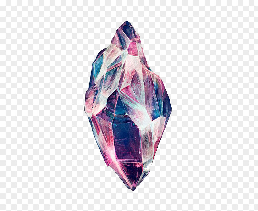 Colorful Diamond Drawing Crystal Quartz Illustration PNG