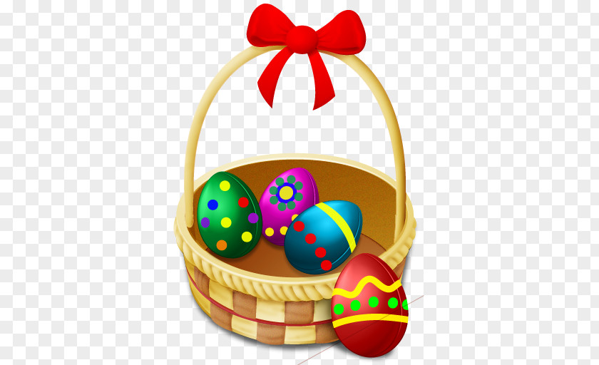 Easter Basket Bunny Egg Hunt PNG