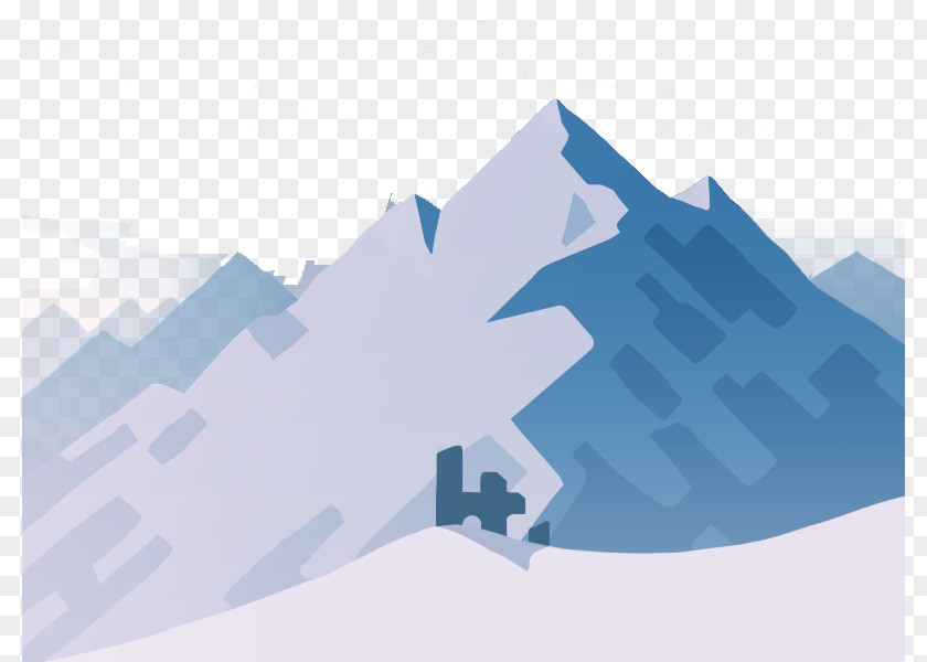 Flat Snow Mountain Altos Adventure Design Illustration PNG
