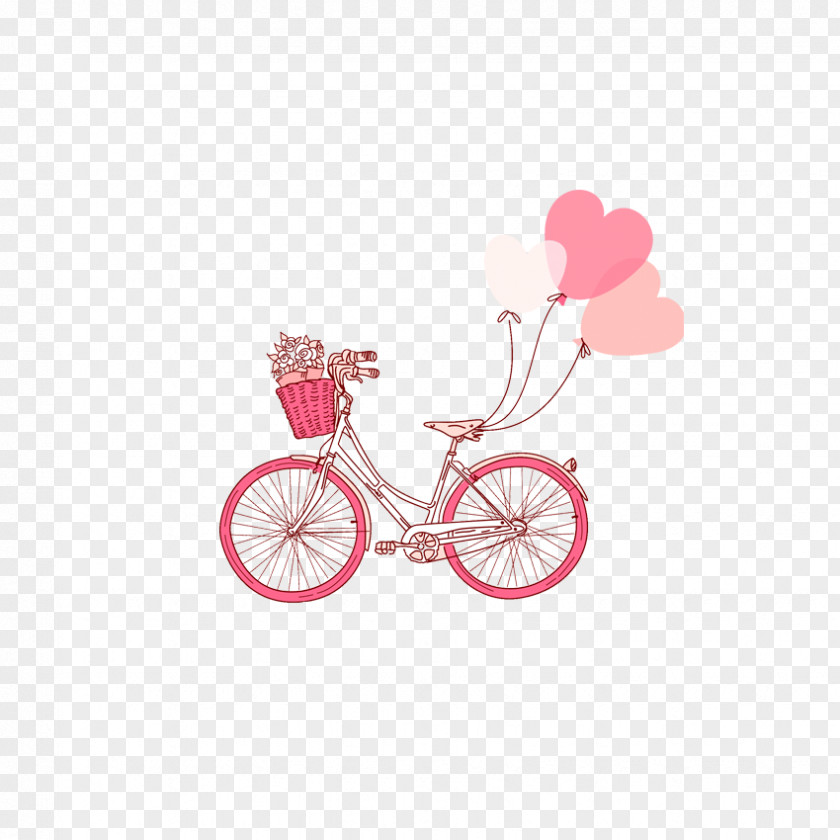 Pink Bike Bicycle PNG