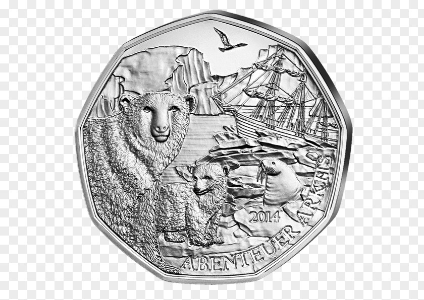 Coin Silver Austria Euro Coins PNG