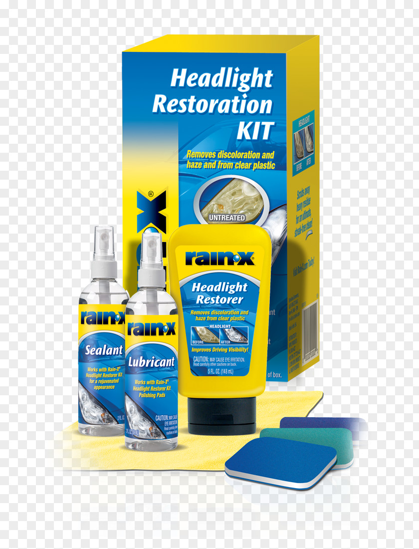 HEADLIGHT RESTORATION Car Rain-X Headlamp Plastic Headlight Restoration Vehicle PNG