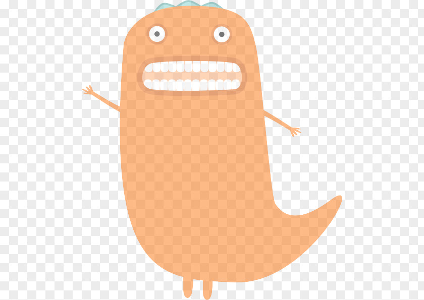 Smile Tooth Orange PNG