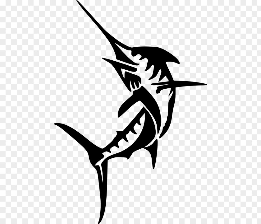 Atlantic Blue Marlin Swordfish Fishing Clip Art PNG