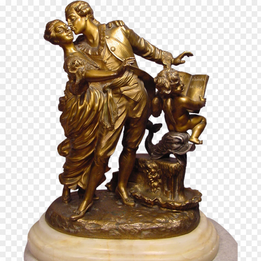 Cherub Bronze Sculpture Classical Statue PNG