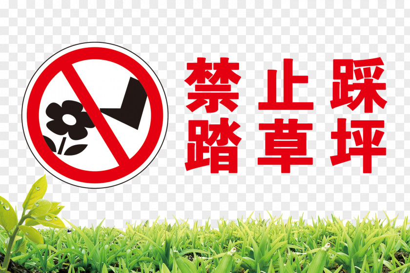 It Is Forbidden To Step On The Lawn PNG