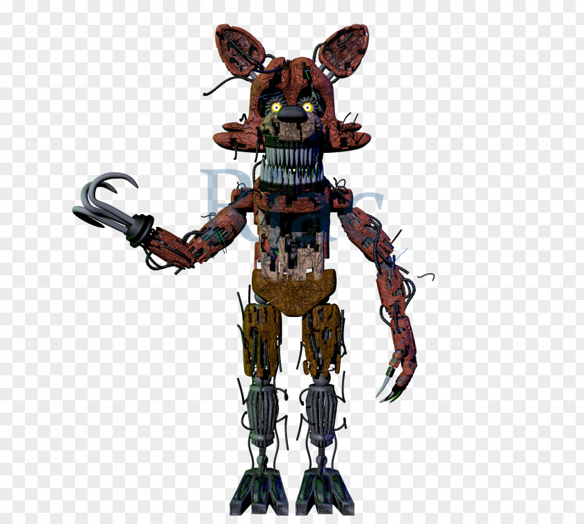 Nightmare Foxy Five Nights At Freddy's 4 Action & Toy Figures Fan Art DeviantArt PNG