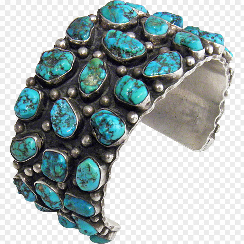 Nugget Turquoise Silver Bracelet Body Jewellery Jewelry Design PNG