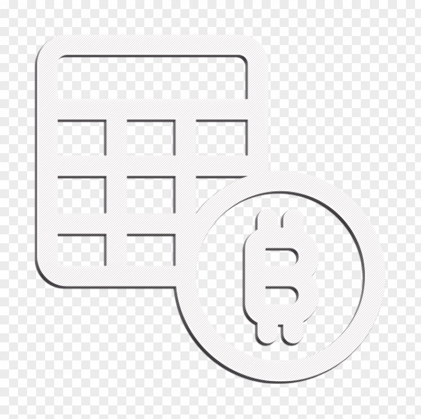 Calculator Icon Bitcoin Blockchain PNG