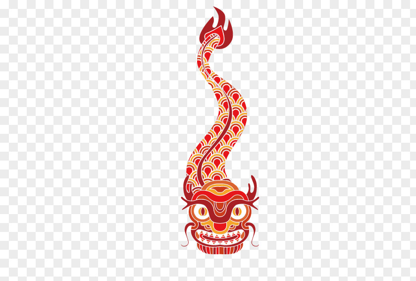 Chinese Paper-cut Dragon New Year Firecracker Year's Day Clip Art PNG