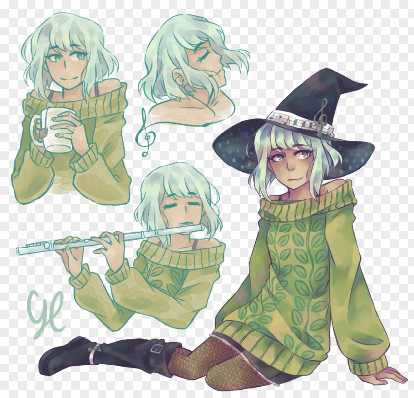 Green Witch DeviantArt Drawing Witchcraft Digital Art PNG