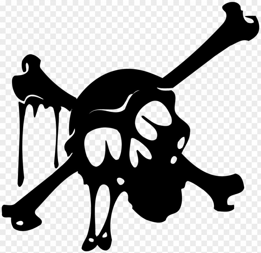 Personality Skull Horse Black Silhouette White Clip Art PNG