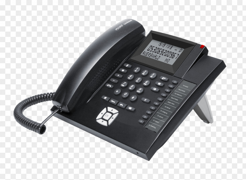 Analog Business Telephone System Corded Analogue Auerswald COMfortel 600 Hands-free PNG