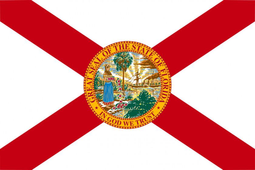 Flag Outline Of Florida Confederate States America State PNG