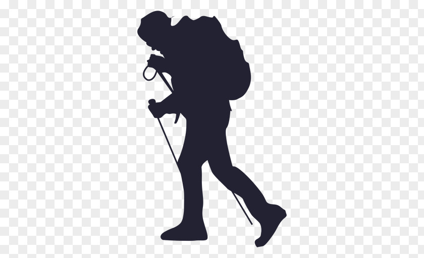 Hike Hiking Silhouette Clip Art PNG