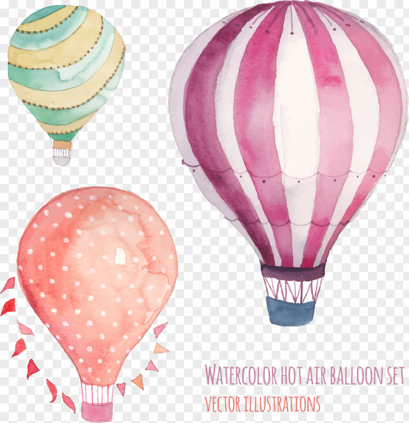 Hot Air Balloon Vector Drawing Stock Photography PNG