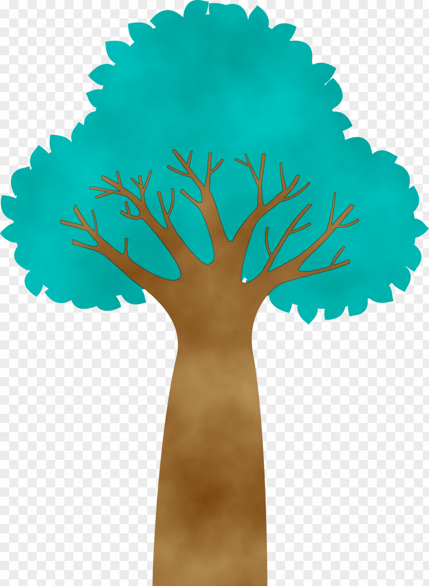 Leaf M-tree Teal Font Meter PNG