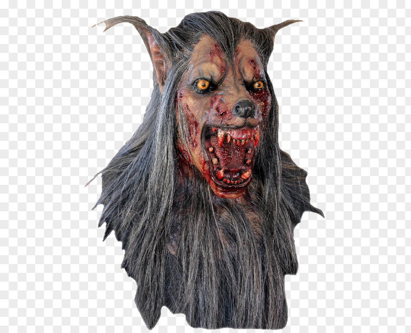 Mask Terrorist Gray Wolf Latex Halloween Costume Werewolf PNG