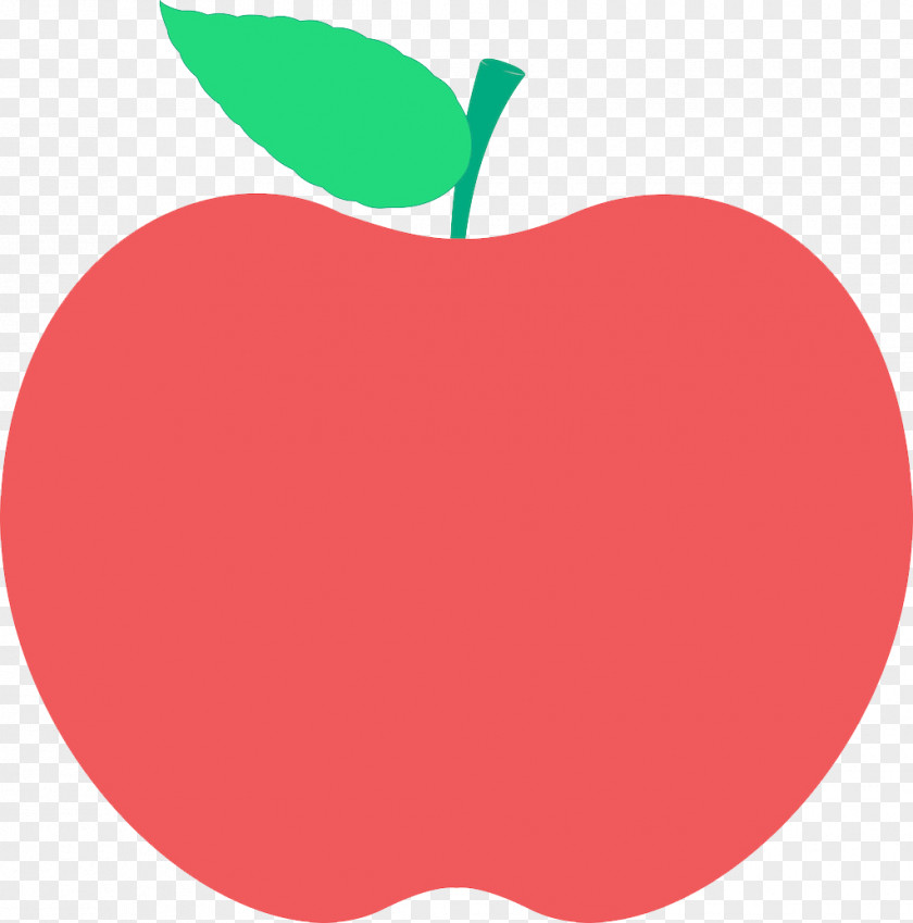 Red Apple With Leaves Photography Clip Art PNG