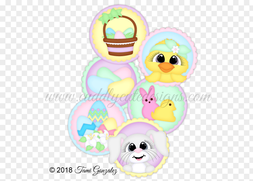 Easter Bunny Basket Egg Infant PNG