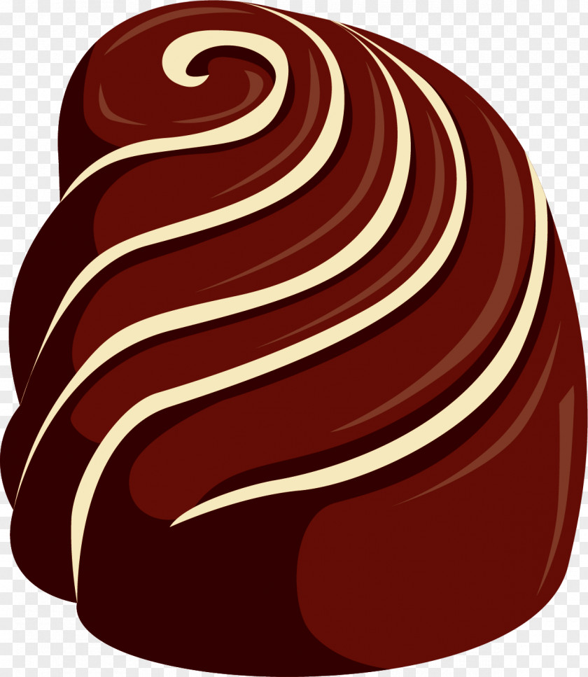 Hand Painted Chocolate Brown Truffle Bonbon Praline PNG