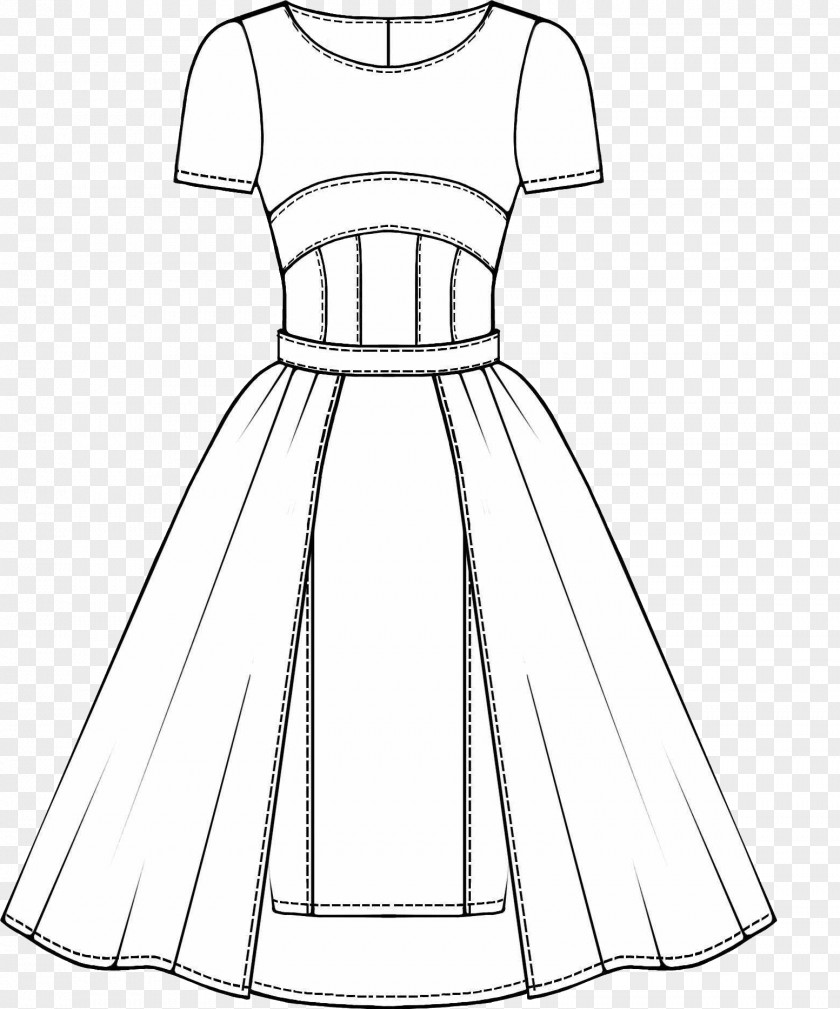 Hand-painted Dresses Wedding Dress Skirt Tailcoat Pattern PNG