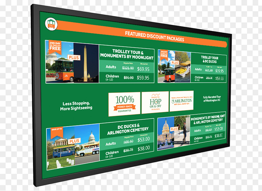 Menu Boards Online Advertising Retail Computer Monitors Digital Signs PNG
