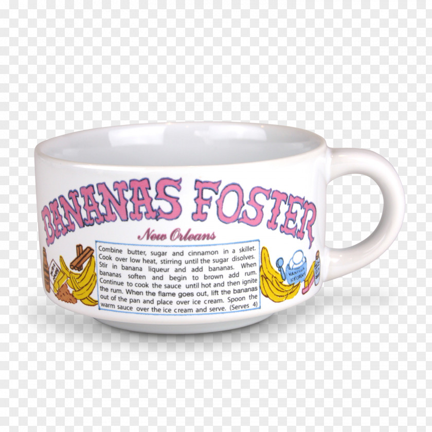 Mug Coffee Cup Bananas Foster Gumbo Bisque Red Beans And Rice PNG