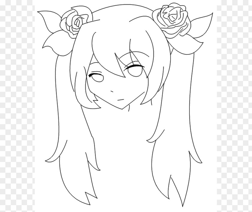 Rose Lineart Line Art Drawing DeviantArt Clip PNG