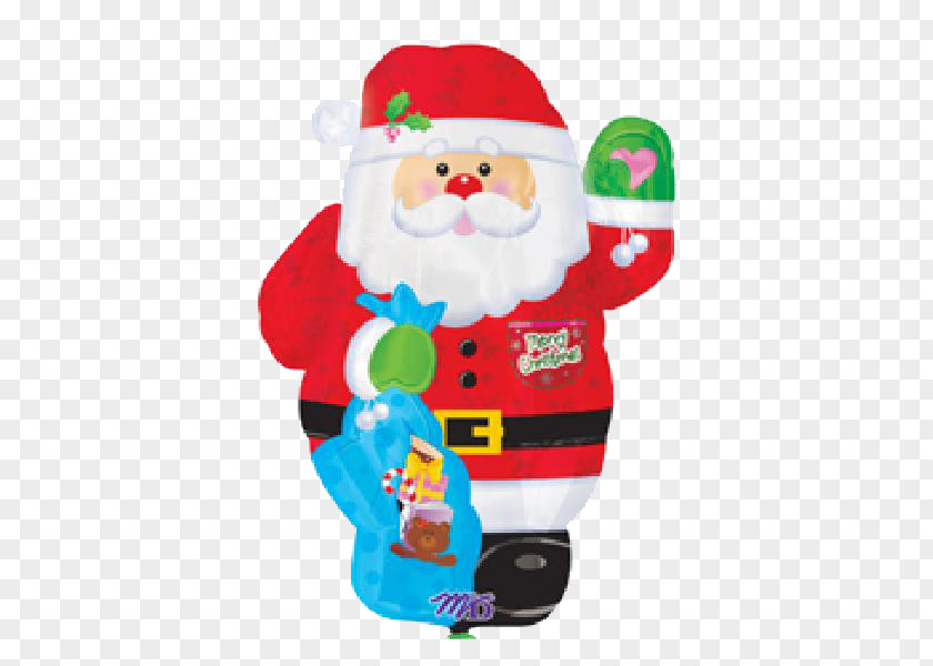 Santa Claus Gas Balloon Christmas Party PNG