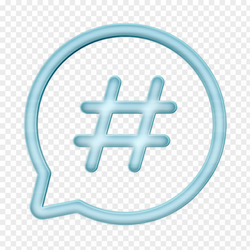 Social Media Icon Hastag PNG