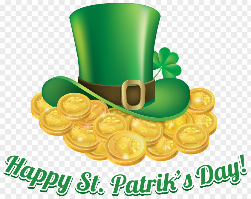St Patricks Day Coins And Hat Transparent PNG Clip Art Image Saint Patrick's Ireland Shamrock PNG