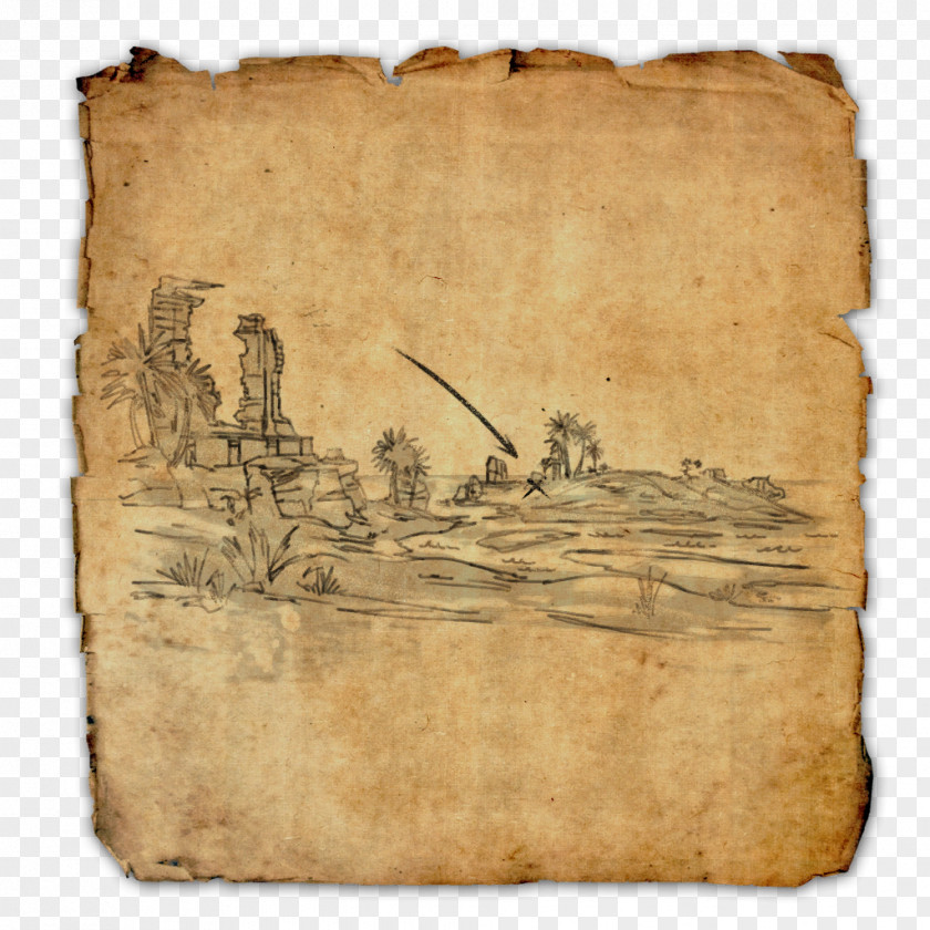 Pirate Map The Elder Scrolls Online II: Daggerfall Treasure PNG