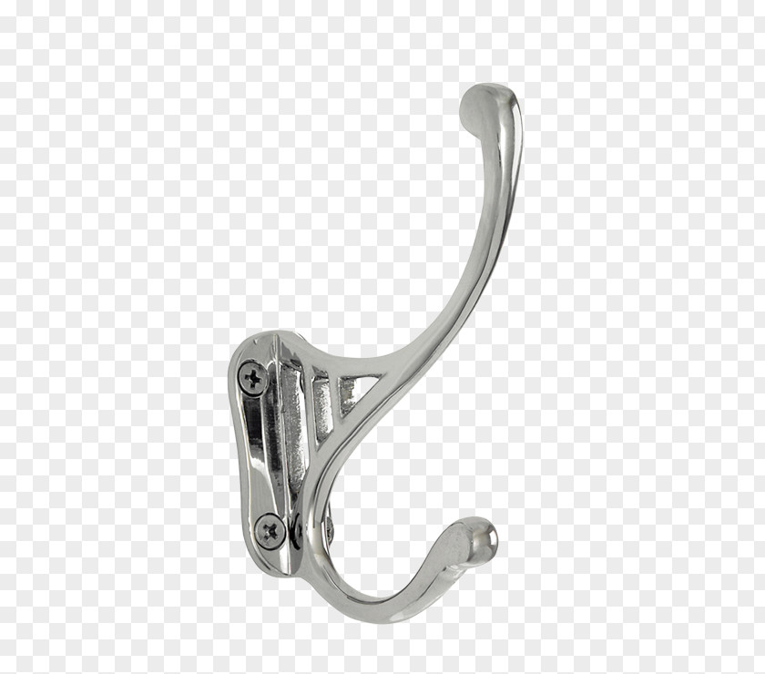 Silver Robe Hook Clothes Hanger PNG