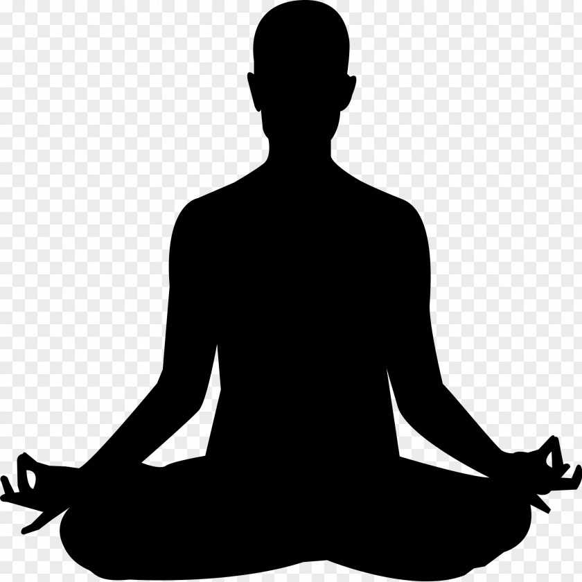 Buddhism Meditation Yoga Sutras Of Patanjali Black And White Clip Art PNG