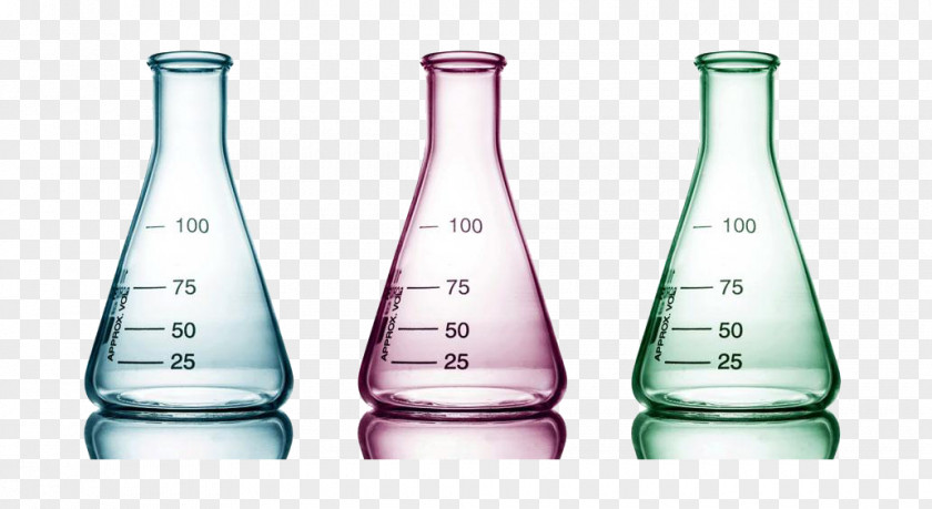 Color Glass Beaker Test Tube Laboratory Glassware PNG