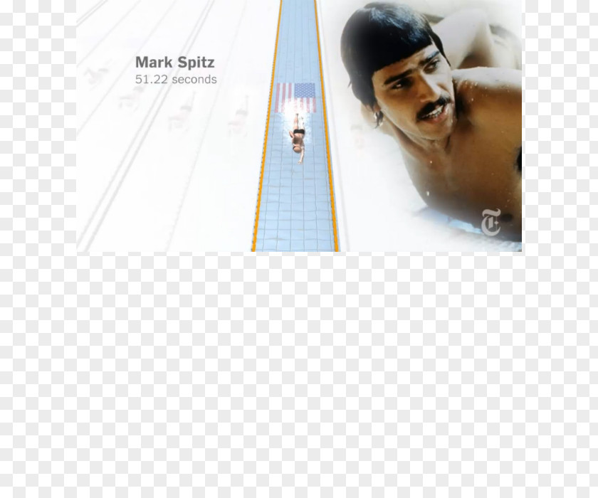 United States Mark Spitz Swimming At The 1972 Summer Olympics – Men's 100 Metre Freestyle Autograph Line PNG