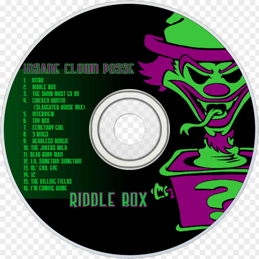 Amazing Jeckel Brothers Compact Disc Riddle Box Insane Clown Posse The Great Milenko PNG