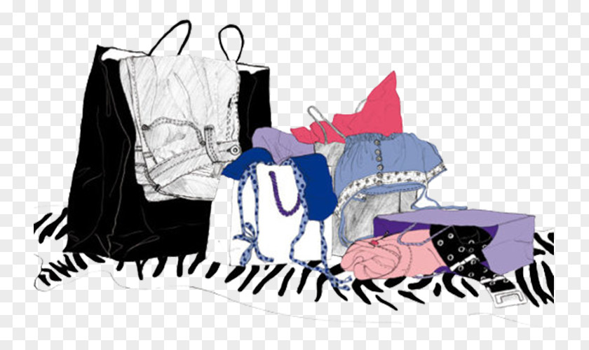 Bags Drawing Fashion Illustration PNG