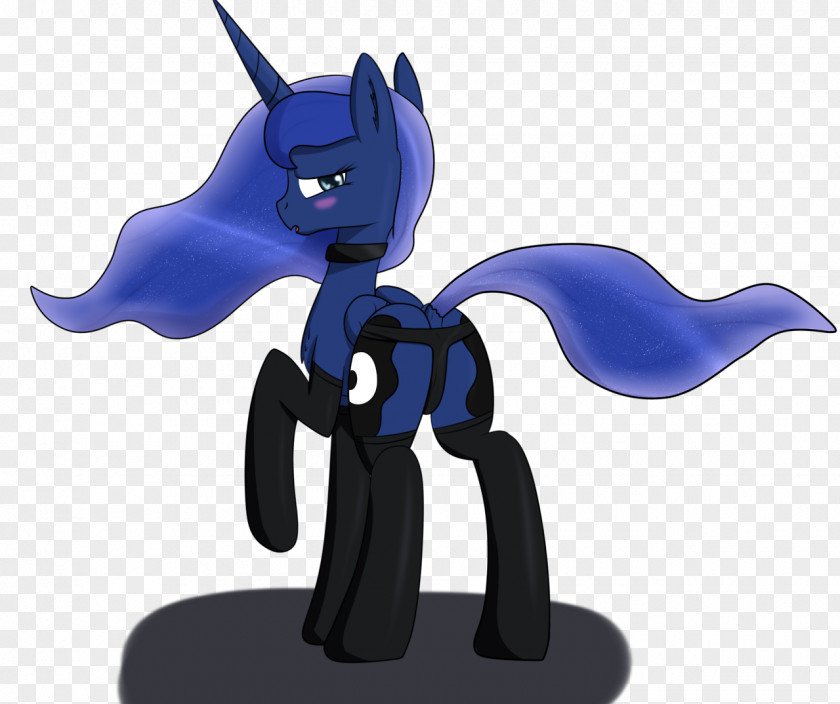 Blue Pony Animal Figurine Cartoon Purple Character PNG