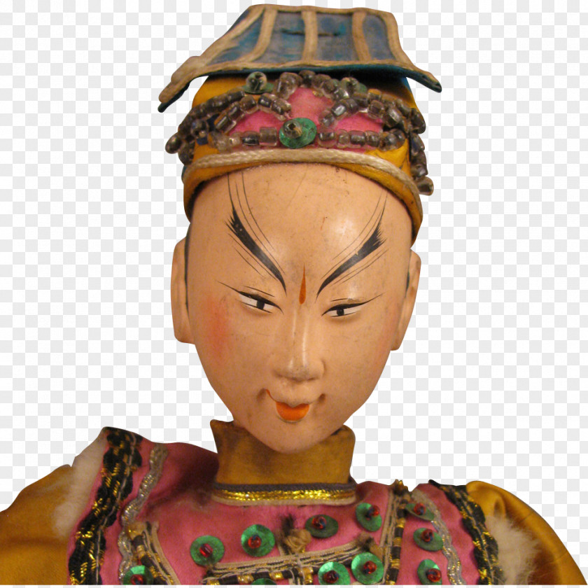 Chinese Opera Sculpture Figurine Forehead PNG