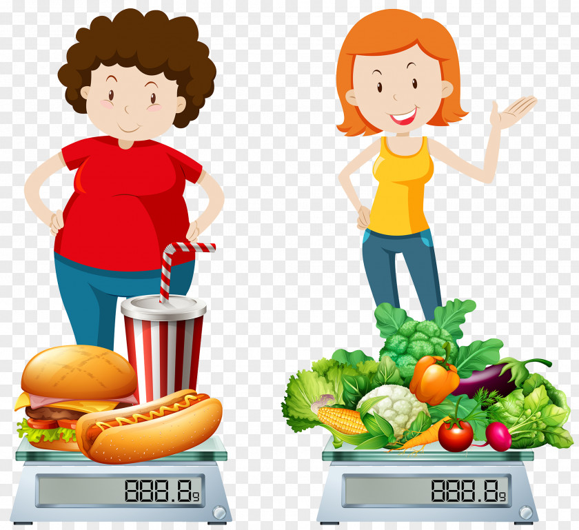 Junk Food And Healthy Compare Health Clip Art PNG