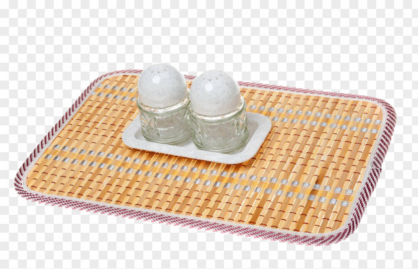 A Sauce Bottle On Bamboo Mat Condiment PNG